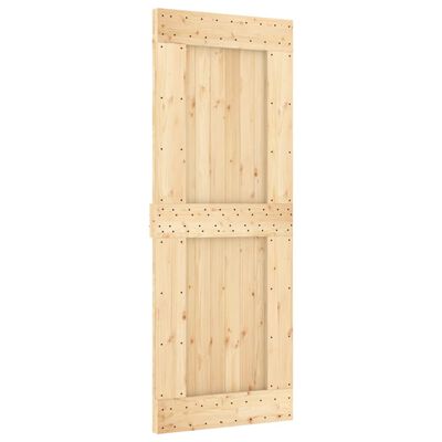 vidaXL Ușă glisantă cu set de feronerie 80x210 cm, lemn masiv de pin