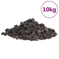 vidaXL Roci vulcanice, 10 kg, negru, 1-2 cm