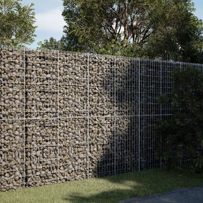 vidaXL Coș gabion cu capac, 200x100x200 cm, fier galvanizat