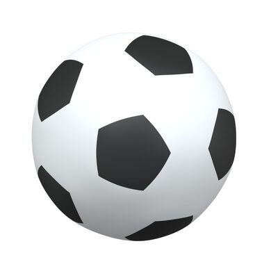 vidaXL Poartă de fotbal pentru copii cu mingi 2-în-1 alb 184x64x124 cm