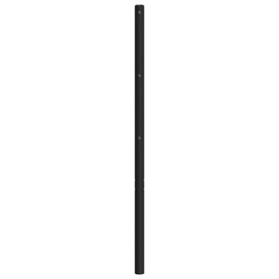 vidaXL Tăblie de pat metalică, negru, 75 cm