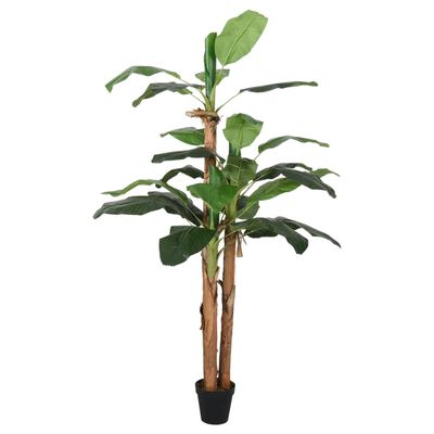 vidaXL Bananier artificial 9 frunze 120 cm verde
