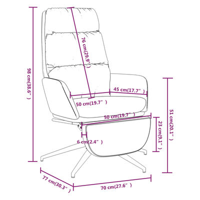 vidaXL Scaun de relaxare cu taburet, gri închis, material textil