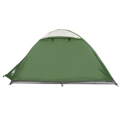 vidaXL Cort de camping cupolă pentru 2 persoane, verde, impermeabil