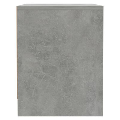 vidaXL Noptieră, gri beton, 45x34x44,5 cm, lemn prelucrat