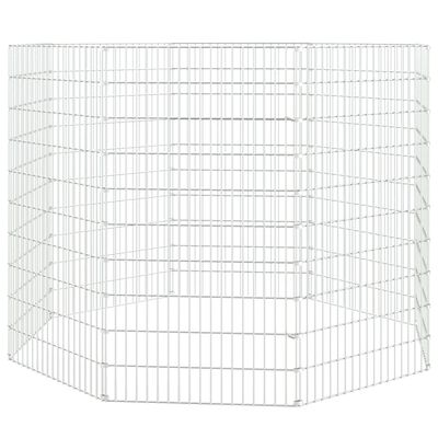 vidaXL Adăpost pentru animale cu 8 panouri, 54x100 cm, fier galvanizat