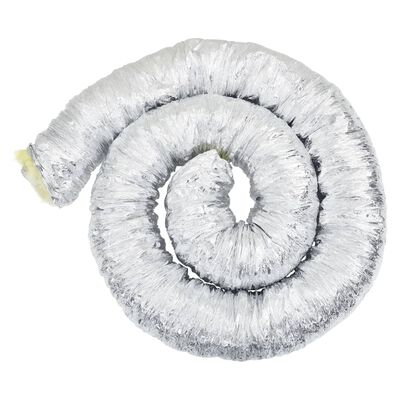 vidaXL Conductă de ventilație izolată, 6 m, Ø10 cm, aluminiu