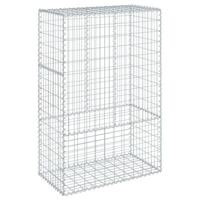 vidaXL Coș gabion cu capac, 100x50x150 cm, fier galvanizat