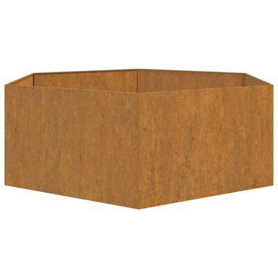 vidaXL Jardinieră, ruginiu, 138x120x45 cm, oțel corten