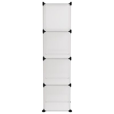 vidaXL Organizator cub de depozitare, 9 cuburi, transparent, PP