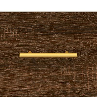 vidaXL Dulap de perete, stejar maro, 80x36,5x35 cm, lemn compozit