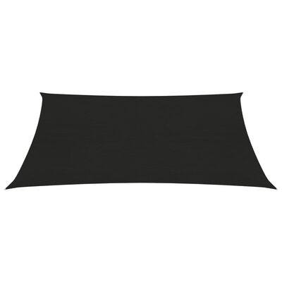 vidaXL Pânză parasolar, negru, 2x3,5 m, HDPE, 160 g/m²