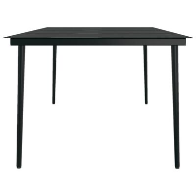 vidaXL Set mobilier de grădină cu perne, 9 piese, negru