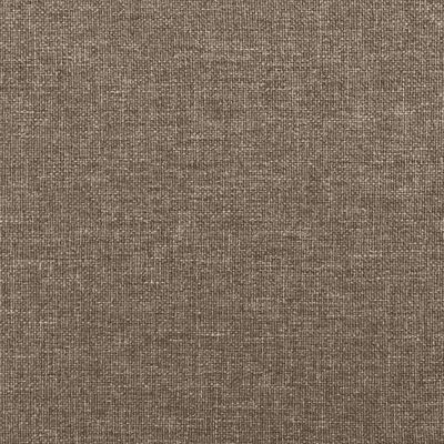 vidaXL Pat continental cu saltea, gri taupe, 180x200 cm, textil