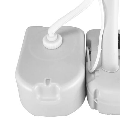 vidaXL Rezervor de apă portabil cu adaptor, gri, 24 L