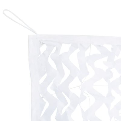 vidaXL Plasă de camuflaj cu geantă de depozitare, alb, 816x520 cm