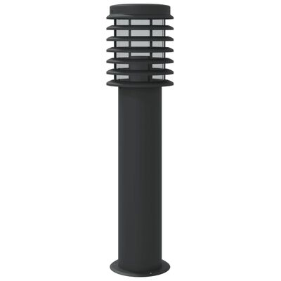 vidaXL Lampă exterioară de podea, negru, 60 cm, oțel inoxidabil