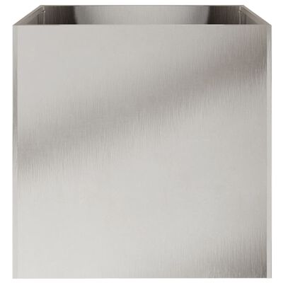 vidaXL Jardinieră, argintiu, 49x47x46 cm, oțel inoxidabil