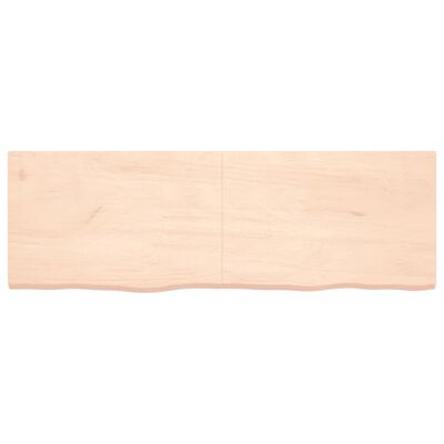 vidaXL Blat de masă, 180x60x(2-4) cm, lemn masiv de stejar netratat