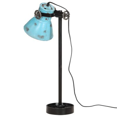 vidaXL Lampă de birou 25 W, albastru uzat, 15x15x55 cm, E27