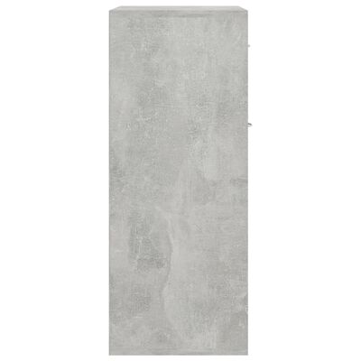 vidaXL Dulap, gri beton, 60x30x75 cm, lemn prelucrat