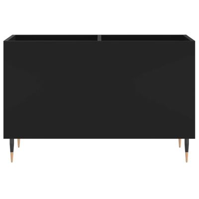 vidaXL Dulap pentru discuri, negru, 74,5x38x48 cm, lemn prelucrat