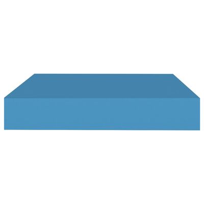 vidaXL Raft de perete suspendat, albastru, 23x23,5x3,8 cm, MDF