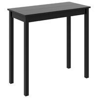 vidaXL Masă de bar MDF, negru, 115x55x107 cm