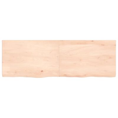 vidaXL Blat de masă, 120x40x(2-4) cm, lemn masiv de stejar netratat