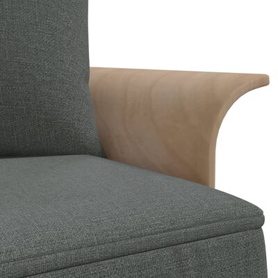 vidaXL Canapea extensibilă în formă de L gri 279x140x70 cm textil