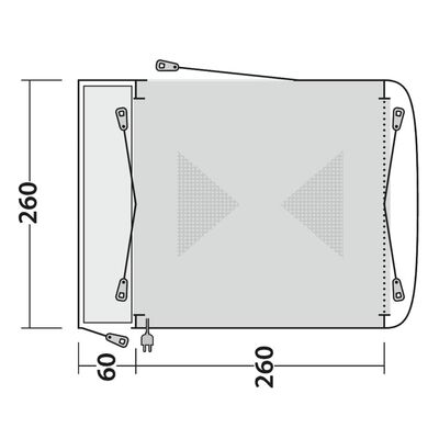 Outwell Copertină pentru autorulotă Milestone Shade