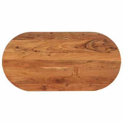 vidaXL Blat de masă oval, 80x40x2,5 cm, lemn masiv de acacia