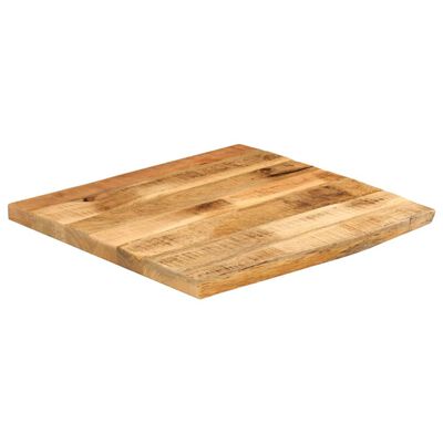 vidaXL Blat de masă margine naturală, 80x80x2,5 cm, lemn masiv mango