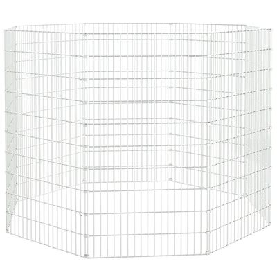 vidaXL Adăpost pentru animale cu 8 panouri, 54x100 cm, fier galvanizat