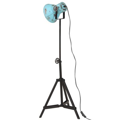 vidaXL Lampă de podea, 25 W, albastru uzat, 35x35x65/95 cm, E27