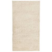 vidaXL Covor pufos "PAMPLONA" cu fire înalte, auriu modern, 60x110 cm