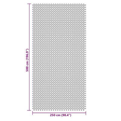 vidaXL Covoraș de camping, verde, 5x2,5 m