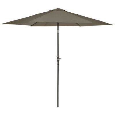 Madison Umbrelă de soare de grădină Tenerife, gri, 300 cm, rotundă