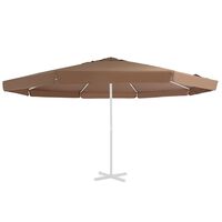 vidaXL Pânză de schimb umbrelă de soare de exterior nisipiu 500 cm