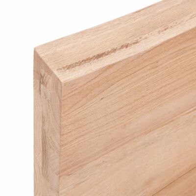 vidaXL Blat de masă maro 60x50x(2-6) cm, lemn masiv stejar tratat