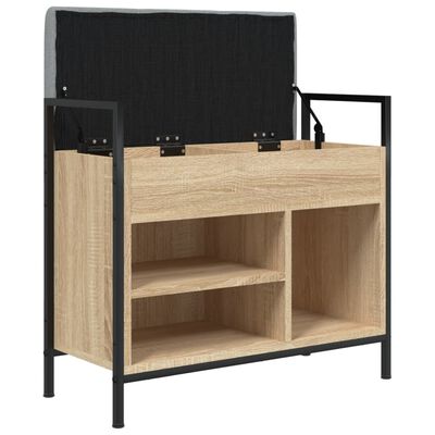 vidaXL Bancă pentru pantofi stejar sonoma 65,5x32x57,5 cm