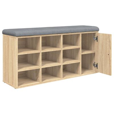 vidaXL Bancă pentru pantofi stejar sonoma 102x32x50 cm lemn prelucrat