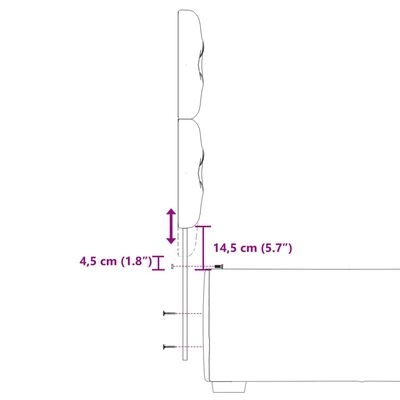 vidaXL Pat box spring cu saltea, gri deschis, 90x200 cm, catifea