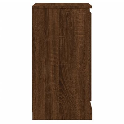 vidaXL Servante, 2 buc. stejar maro, 37,5x35,5x67,5 cm, lemn prelucrat