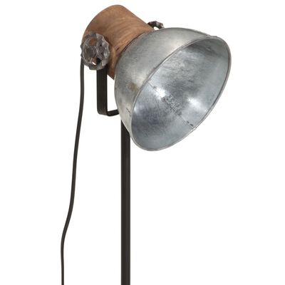 vidaXL Lampă de birou 25 W, argintiu vintage, 17x17x50 cm, E27