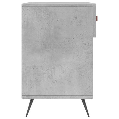 vidaXL Bancheta pantofar, gri beton, 102x35x55 cm, lemn prelucrat