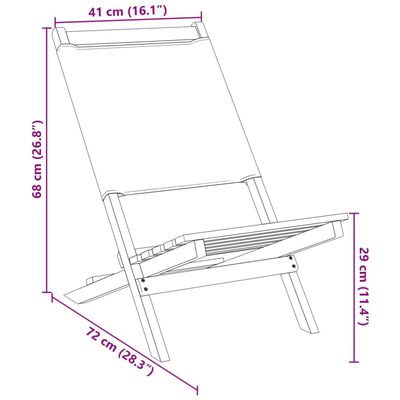 vidaXL Scaune de grădină pliabile 4 buc., textil alb crem/lemn masiv