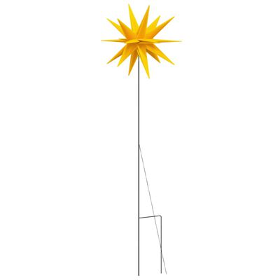 vidaXL Lumină de Crăciun cu LED/țăruș de sol, galben, 57 cm, pliabilă