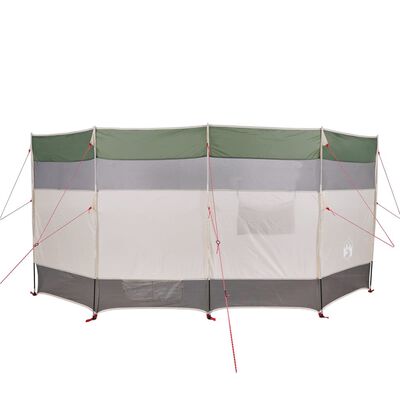 vidaXL Paravan de camping, verde, 366x152x152 cm, impermeabil