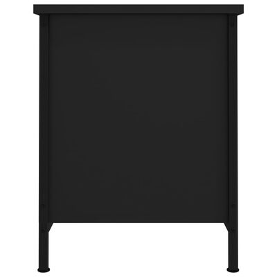 vidaXL Comodă TV cu uși, negru, 60x35x45 cm, lemn prelucrat